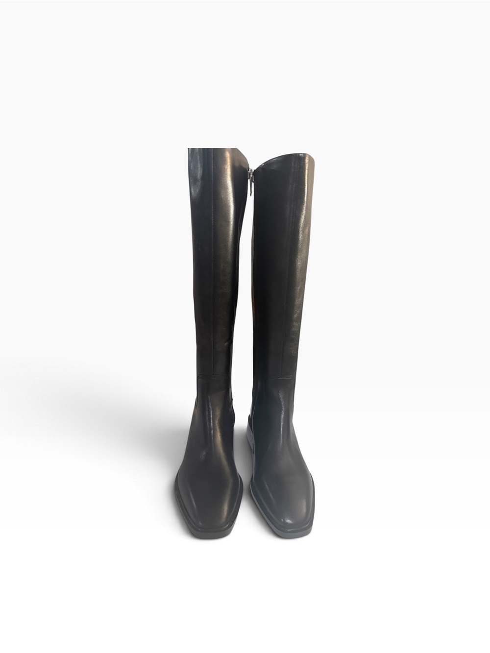 Calvin Klein black Leather Knee Boots